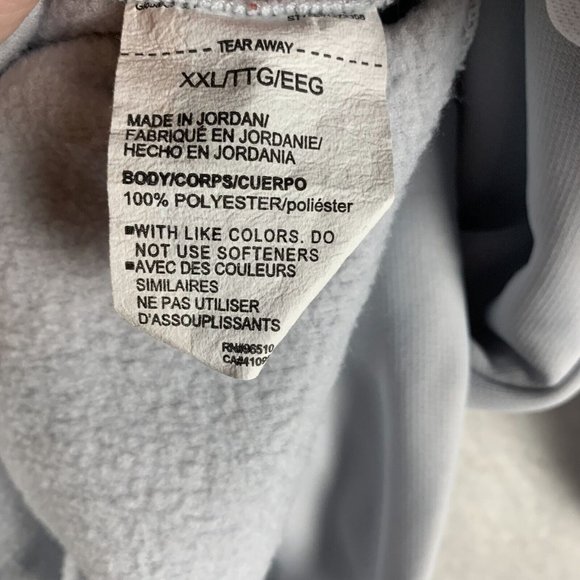 Under Armour Sweatshirt Men's 2XL Gray Polyester 1/4 Zip Fleece Long Sleeve 6722 - Picture 4 of 9